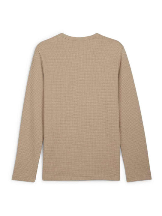 PUMA ESS ELEVATED WAFFLE LONGSLEEVE TEE ΜΠΛΟΥΖΑΚΙ Μ/Μ (681888)