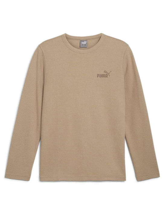 PUMA ESS ELEVATED WAFFLE LONGSLEEVE TEE ΜΠΛΟΥΖΑΚΙ Μ/Μ (681888)