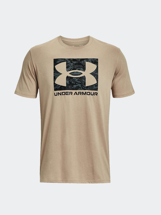 UA ABC CAMO BOXED LOGO SS T-SHIRT 1361673