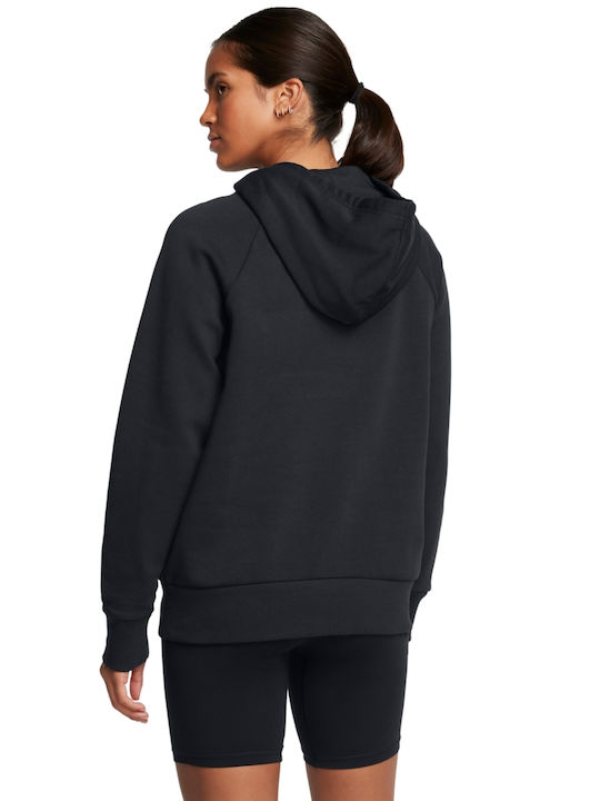 UA RIVAL FLEECE WORDMARK HOODIE ΜΠΛΟΥΖΑ Μ/Μ (1386512)