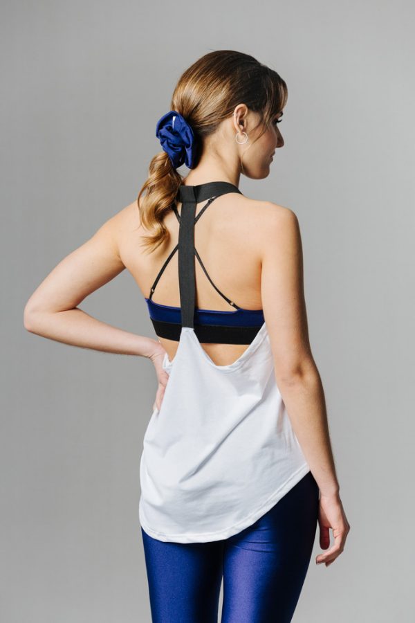 Άσπρη Αμάνικη Μπλούζα με Λάστιχο (Dazzler) - One Size