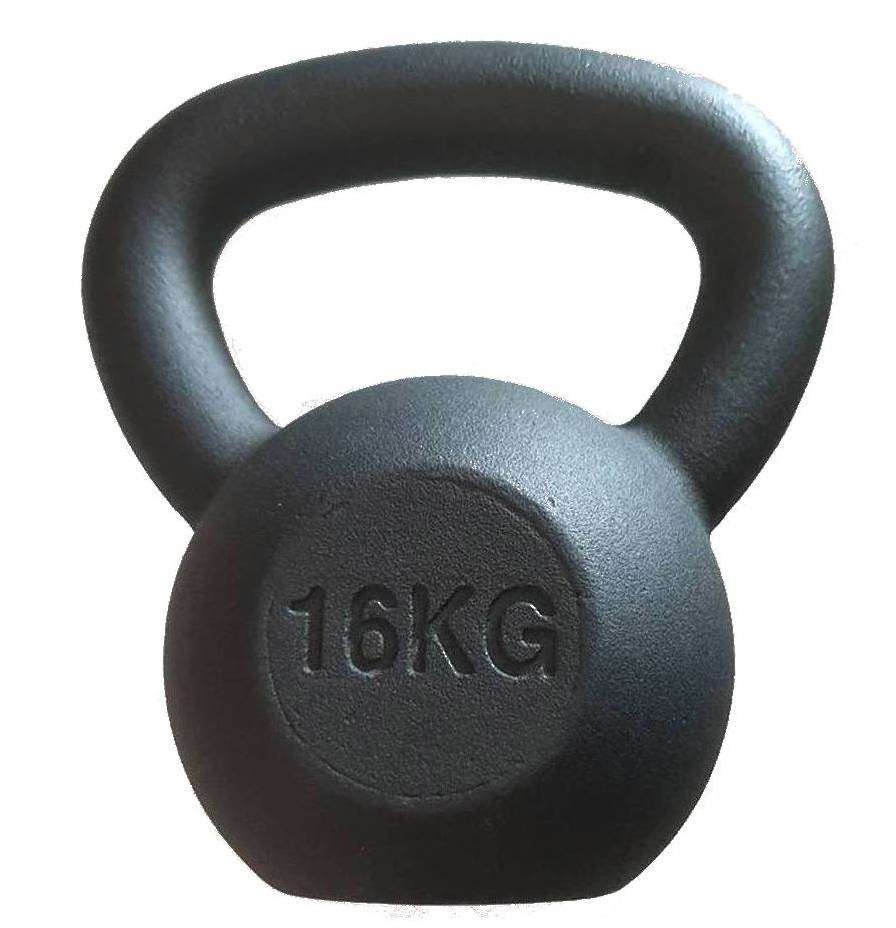 CX-DB602-16 KETTLEBELL BLACK MATT 16KG