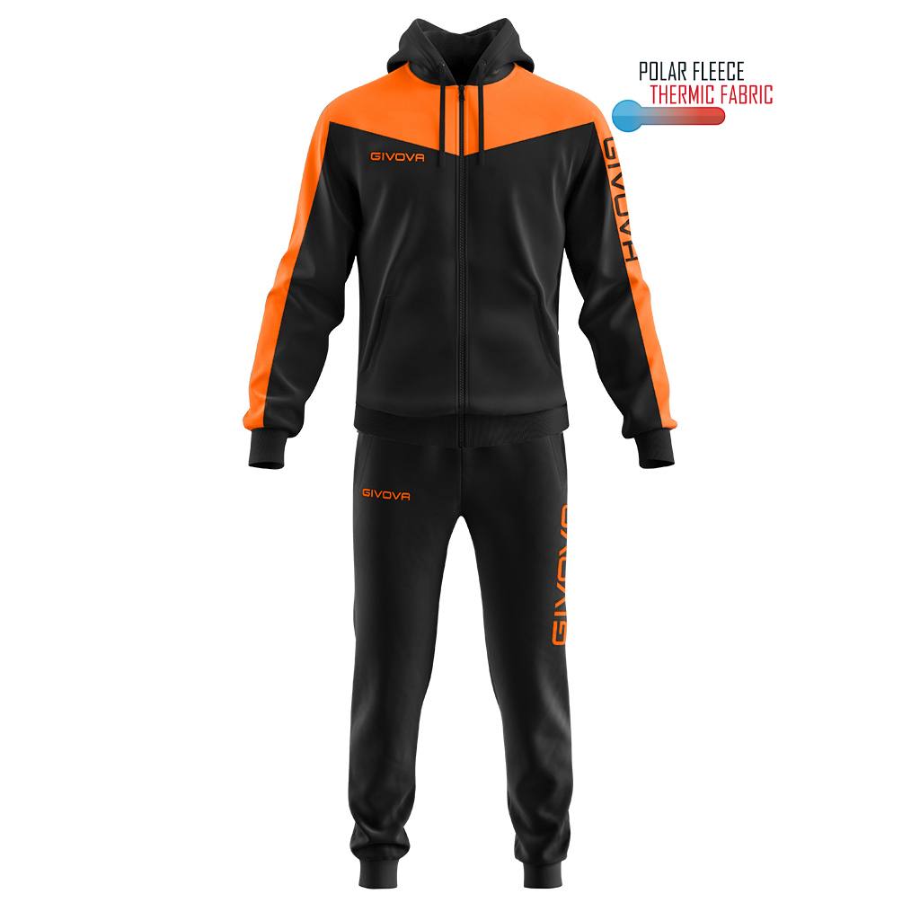 TUTA ROMA CON CAPPUCCIO POLARFLEECE TT013