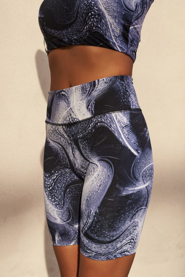 Blue Galaxy Biker Shorts Dazzler -One Size