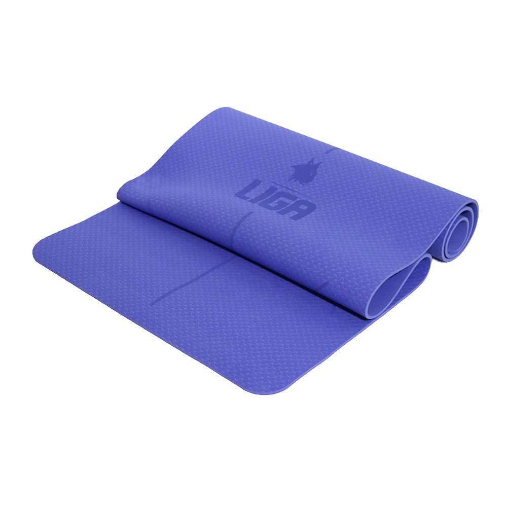 Στρώμα yoga TPE yoga mat original 185εκ 68εκ 0 6εκ μπλε  LIGA 