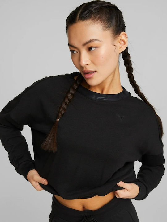 SAFARI GLAM CREW SWEATSHIRT ΜΠΛΟΥΖΑ ΜΑΚΡΥΜΑΝΙΚΗ PUMA 522244 