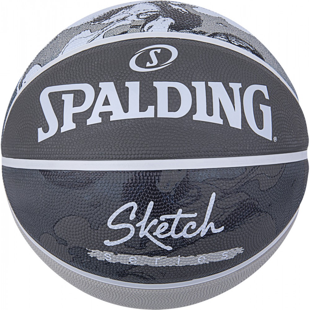 Spalding Sketch Jump Size 7 Rubber Basketball 84-382Z1