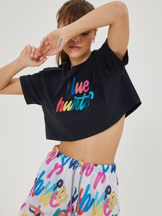 BLUE HUNTER T Shirt Joyfull Crop Black 23002010501