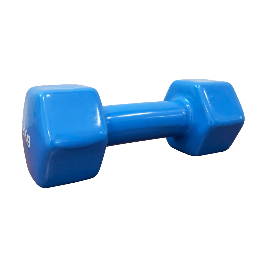 VINYL DUMBBELL ΑΛΤΗΡΑΣ ΒΙΝΥΛΙΟΥ 4kg (χρώμα γαλάζιο) LIGA