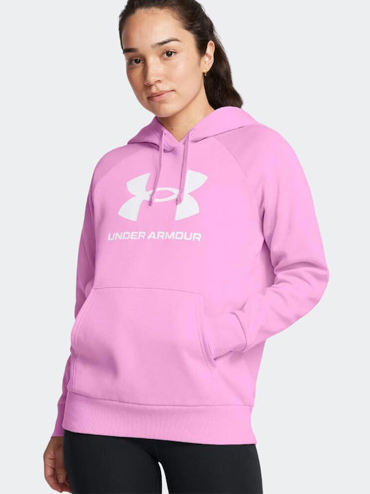 UA Rival Fleece Big Logo Hdy ΜΠΛΟΥΖΑ ΜΑΚΡΥΜΑΝΙΚΗ (1379501)
