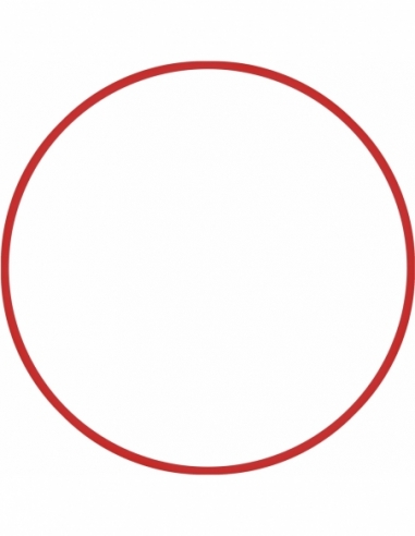 Χούλα-Χουπ 60cm - Φ18mm - 155gr, Κόκκινο (48168)