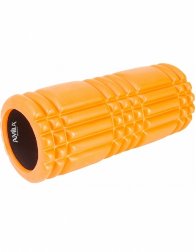 AMILA Foam Roller Plexus Φ14x33cm Πορτοκαλί/Μαύρο (96821)