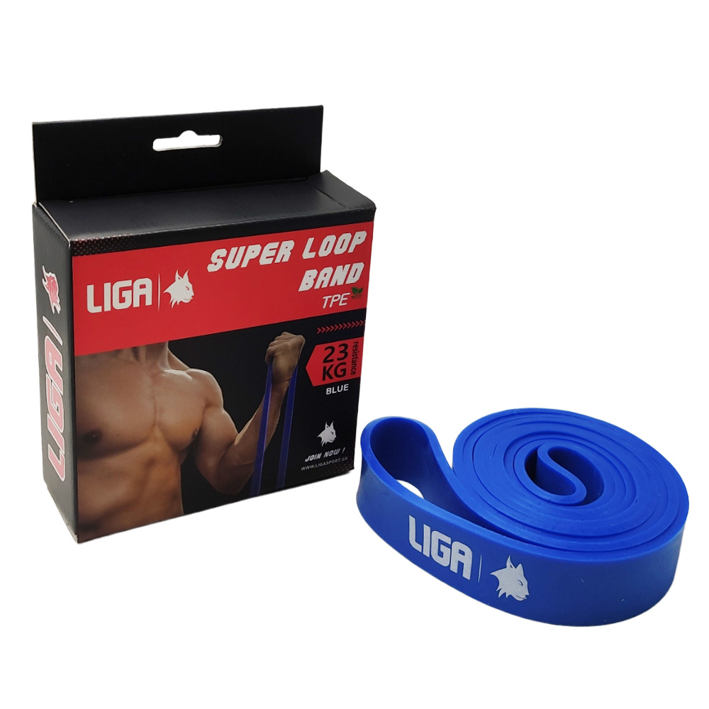 Λάστιχο αντίστασης (heavy duty tpe band)(χρώμα μπλε) 208εκ.*4,5εκ.*3,2εκ LIGA (HTB-5)