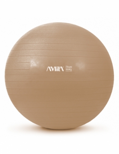 Μπάλα Γυμναστικής AMILA GYMBALL 75cm Χρυσή Bulk (48415)