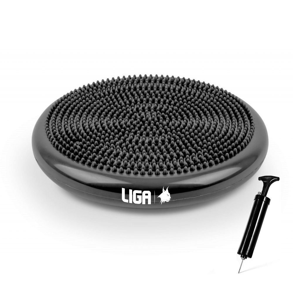 Μαξιλάρι ισορροπίας μαύρο (balance cushion) LIGA