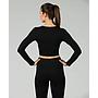 GSA WMN RIB R3 SEAMLESS CROP TOP L/S