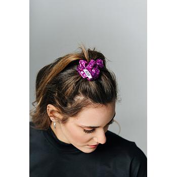 Pink MetalLIc Scrunchie Dazzler 