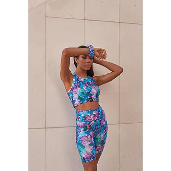 Blue Blosson Biker Shorts Dazzler 