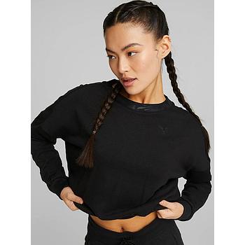 SAFARI GLAM CREW SWEATSHIRT ΜΠΛΟΥΖΑ ΜΑΚΡΥΜΑΝΙΚΗ PUMA 522244 