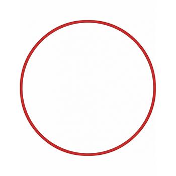 Χούλα-Χουπ 60cm - Φ18mm - 155gr, Κόκκινο (48168)